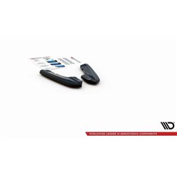 Maxton - Lames De Pare-Chocs Arrière Latérales V.2 Audi RS3 8V Sportback Noir Brillant