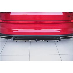 Maxton - Arriere Lame (avec une barre verticale) Skoda Kodiaq RS Mk1 / Mk1 Facelift Noir Brillant