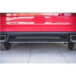 Maxton - Arriere Lame (avec une barre verticale) Skoda Kodiaq RS Mk1 / Mk1 Facelift Noir Brillant