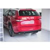 Maxton - Arriere Lame (avec une barre verticale) Skoda Kodiaq RS Mk1 / Mk1 Facelift Noir Brillant