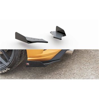 Maxton - Street Pro Lame Du Pare Chocs Arriere Ford Focus ST Mk4 Noir + Rabats Brillant