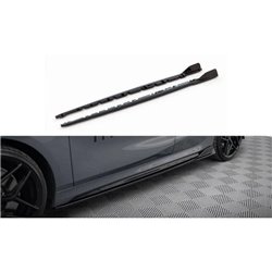 Maxton - Rajouts Des Bas De Caisse V.3 BMW 1 M-Pack/ M135i / 128ti F40 Noir Brillant