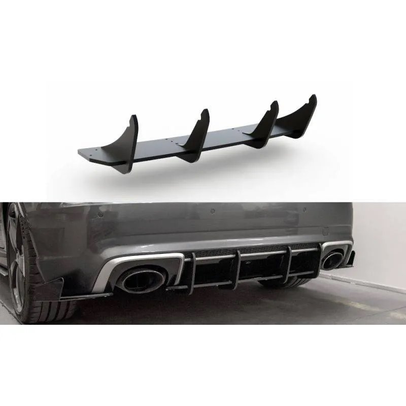 Maxton - Street Pro Central Diffuseur Arriere V.1 Audi RS3 8V Sportback Noir