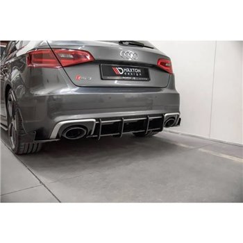 Maxton - Street Pro Central Diffuseur Arriere V.1 Audi RS3 8V Sportback Noir