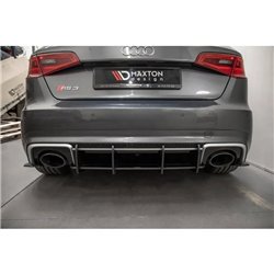 Maxton - Street Pro Central Diffuseur Arriere V.1 Audi RS3 8V Sportback Noir