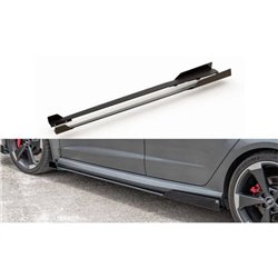 Maxton - Street Pro Rajouts Des Bas De Caisse Audi RS3 8V Sportback Noir + Rabats Brillant