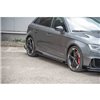 Maxton - Street Pro Rajouts Des Bas De Caisse Audi RS3 8V Sportback Noir + Rabats Brillant 