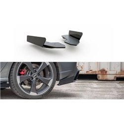 Maxton - Street Pro Lame Du Pare Chocs Arriere Audi RS3 8V Sportback Noir + Rabats Brillant