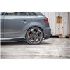 Maxton - Street Pro Lame Du Pare Chocs Arriere Audi RS3 8V Sportback Noir + Rabats Brillant 