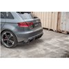 Maxton - Street Pro Lame Du Pare Chocs Arriere Audi RS3 8V Sportback Noir + Rabats Brillant 