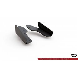Maxton - Street Pro Lame Du Pare Chocs Arriere Audi RS3 8V Sportback Noir + Rabats Brillant 