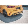 Maxton - Lames De Pare-Chocs Arrière Latérales V.2 Ford Focus Hatchback ST Mk4 Noir Brillant