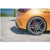 Maxton - Lames De Pare-Chocs Arrière Latérales V.2 Ford Focus Hatchback ST Mk4 Noir Brillant