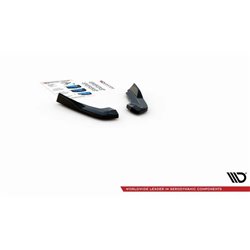 Maxton - Lames De Pare-Chocs Arrière Latérales V.2 Ford Focus Hatchback ST Mk4 Noir Brillant