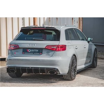 Maxton - Street Pro Lame Du Pare Chocs Arriere Audi RS3 8V Sportback Noir