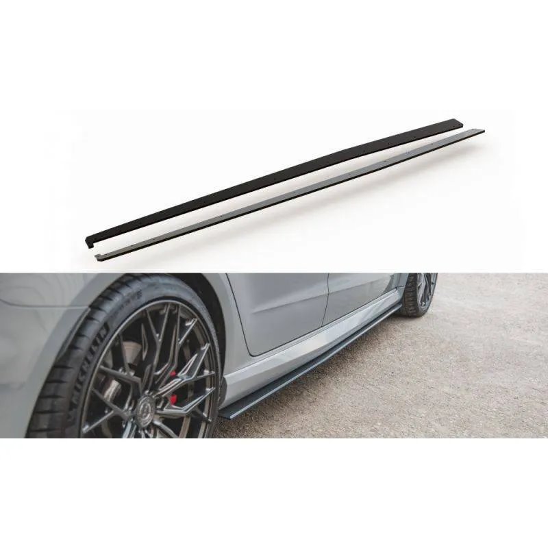 Maxton - Street Pro Rajouts Des Bas De Caisse Audi RS3 8V Sportback Noir-Rouge