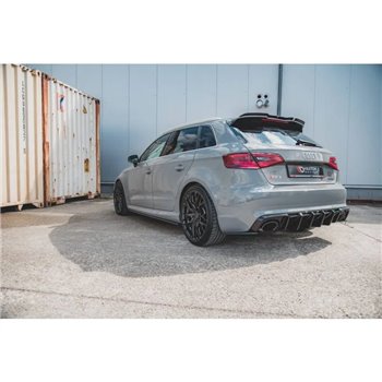 Maxton - Street Pro Rajouts Des Bas De Caisse Audi RS3 8V Sportback Noir-Rouge