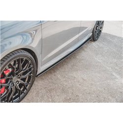 Maxton - Street Pro Rajouts Des Bas De Caisse Audi RS3 8V Sportback Noir-Rouge
