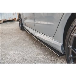 Maxton - Street Pro Rajouts Des Bas De Caisse Audi RS3 8V Sportback Noir-Rouge