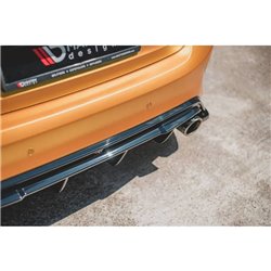 Maxton - Rajout Du Pare-Chocs Arriere V.3 Ford Focus Hatchback ST Mk4 Noir Brillant