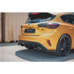 Maxton - Rajout Du Pare-Chocs Arriere V.3 Ford Focus Hatchback ST Mk4 Noir Brillant
