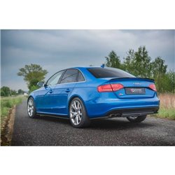 Maxton - Arriere Lame Audi S4 / A4 S-Line B8 Sedan Noir Brillant