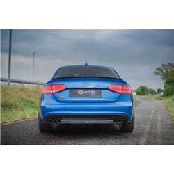 Maxton - Arriere Lame Audi S4 / A4 S-Line B8 Sedan Noir Brillant