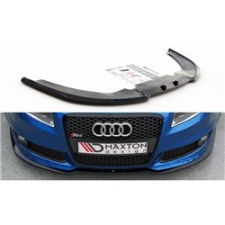Maxton - Lame Du Pare-Chocs Avant V.2 Audi RS4 B7 Noir Brillant