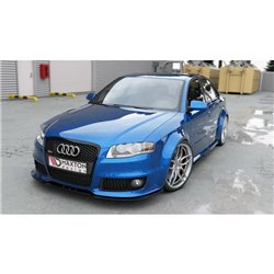 Maxton - Lame Du Pare-Chocs Avant V.2 Audi RS4 B7 Noir Brillant
