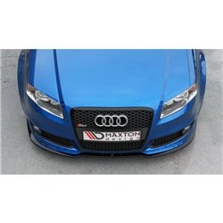 Maxton - Lame Du Pare-Chocs Avant V.2 Audi RS4 B7 Noir Brillant