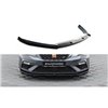 Maxton - Lame Du Pare-Chocs Avant V.6 Seat Leon Cupra / FR Mk3 FL Noir Brillant