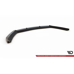 Maxton - Lame Du Pare-Chocs Avant V.6 Seat Leon Cupra / FR Mk3 FL Noir Brillant