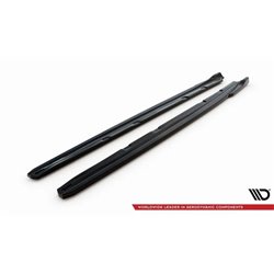 Maxton - Rajouts Des Bas De Caisse V.4 Seat Leon Cupra / FR Mk3 FL Noir Brillant