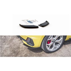 Maxton - Lames De Pare-Chocs Arrière Latérales Audi A1 S-Line GB Noir Brillant