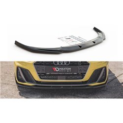 Maxton - Lame Du Pare-Chocs Avant V.2 Audi A1 S-Line GB Noir Brillant