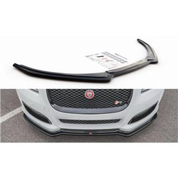 Maxton - Lame Du Pare-Chocs Avant Jaguar XJ R-Sport X351 Facelift Noir Brillant