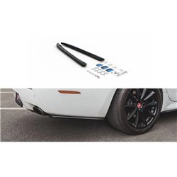 Maxton - Lames De Pare-Chocs Arrière Latérales Jaguar XJ R-Sport X351 Facelift Noir Brillant