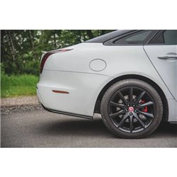 Maxton - Lames De Pare-Chocs Arrière Latérales Jaguar XJ R-Sport X351 Facelift Noir Brillant