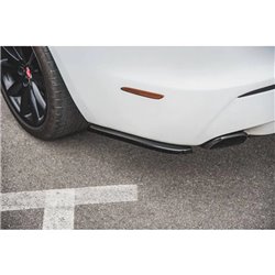 Maxton - Lames De Pare-Chocs Arrière Latérales Jaguar XJ R-Sport X351 Facelift Noir Brillant