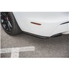 Maxton - Lames De Pare-Chocs Arrière Latérales Jaguar XJ R-Sport X351 Facelift Noir Brillant