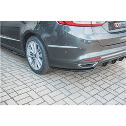 Maxton - Lames De Pare-Chocs Arrière Latérales Ford Mondeo Vignale Mk5 Facelift Noir Brillant