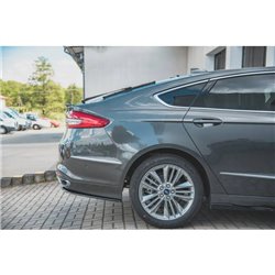Maxton - Lames De Pare-Chocs Arrière Latérales Ford Mondeo Vignale Mk5 Facelift Noir Brillant