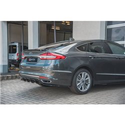Maxton - Lames De Pare-Chocs Arrière Latérales Ford Mondeo Vignale Mk5 Facelift Noir Brillant