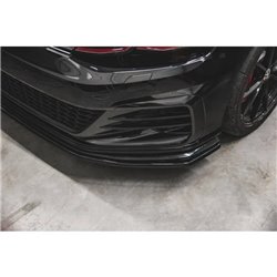 Maxton - Lame Du Pare-Chocs Avant VW Golf 7 GTI TCR Noir Brillant