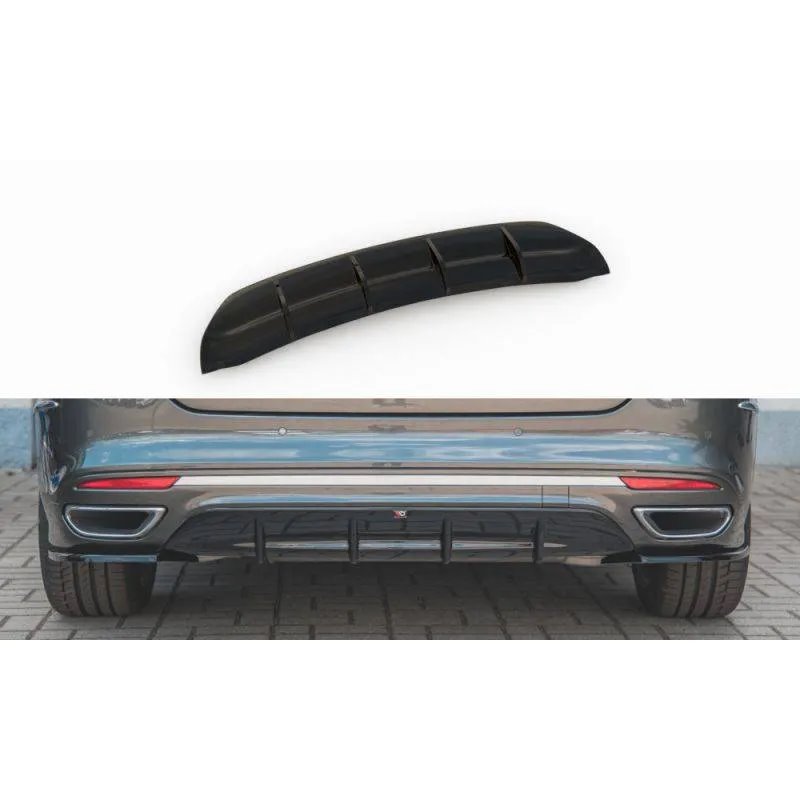 Maxton - Diffuseur Arrière Complet Ford Mondeo Vignale Mk5 Facelift Noir Brillant