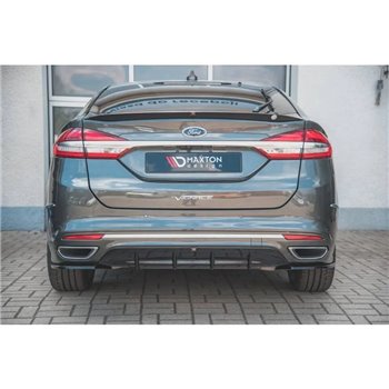 Maxton - Diffuseur Arrière Complet Ford Mondeo Vignale Mk5 Facelift Noir Brillant