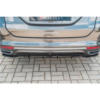 Maxton - Diffuseur Arrière Complet Ford Mondeo Vignale Mk5 Facelift Noir Brillant