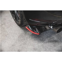 Maxton - Lames De Pare-Chocs Arrière Latérales VW Golf 7 GTI TCR Noir Brillant