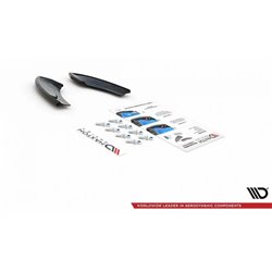 Maxton - Lames De Pare-Chocs Arrière Latérales VW Golf 7 GTI TCR Noir Brillant