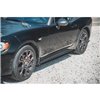 Maxton - Rajouts Des Bas De Caisse Abarth 124 Spider Noir Brillant